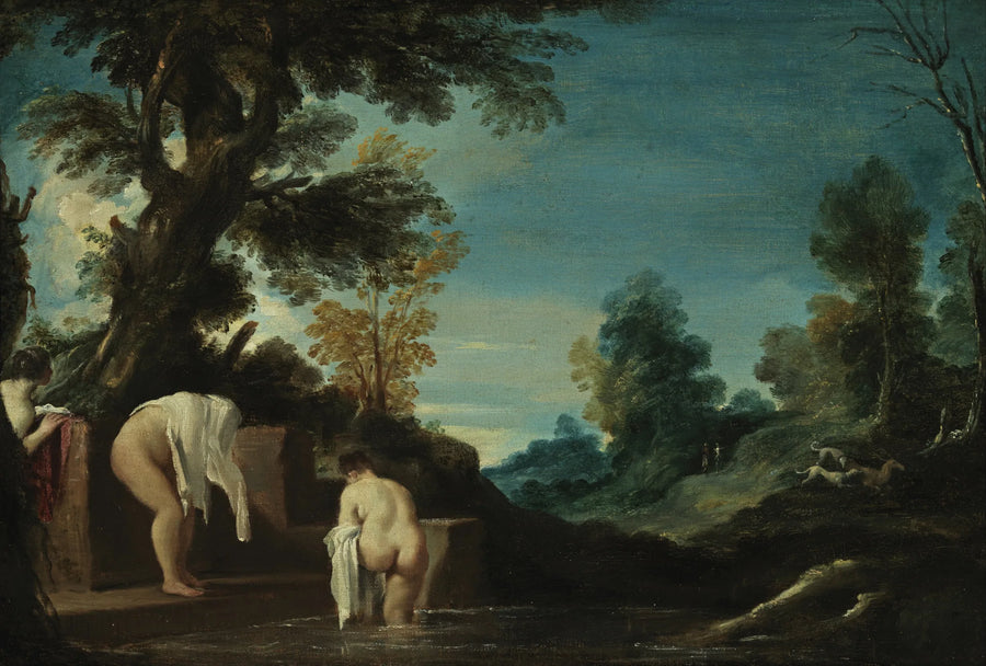 Guercino ile Manzara ve Yüzücüler