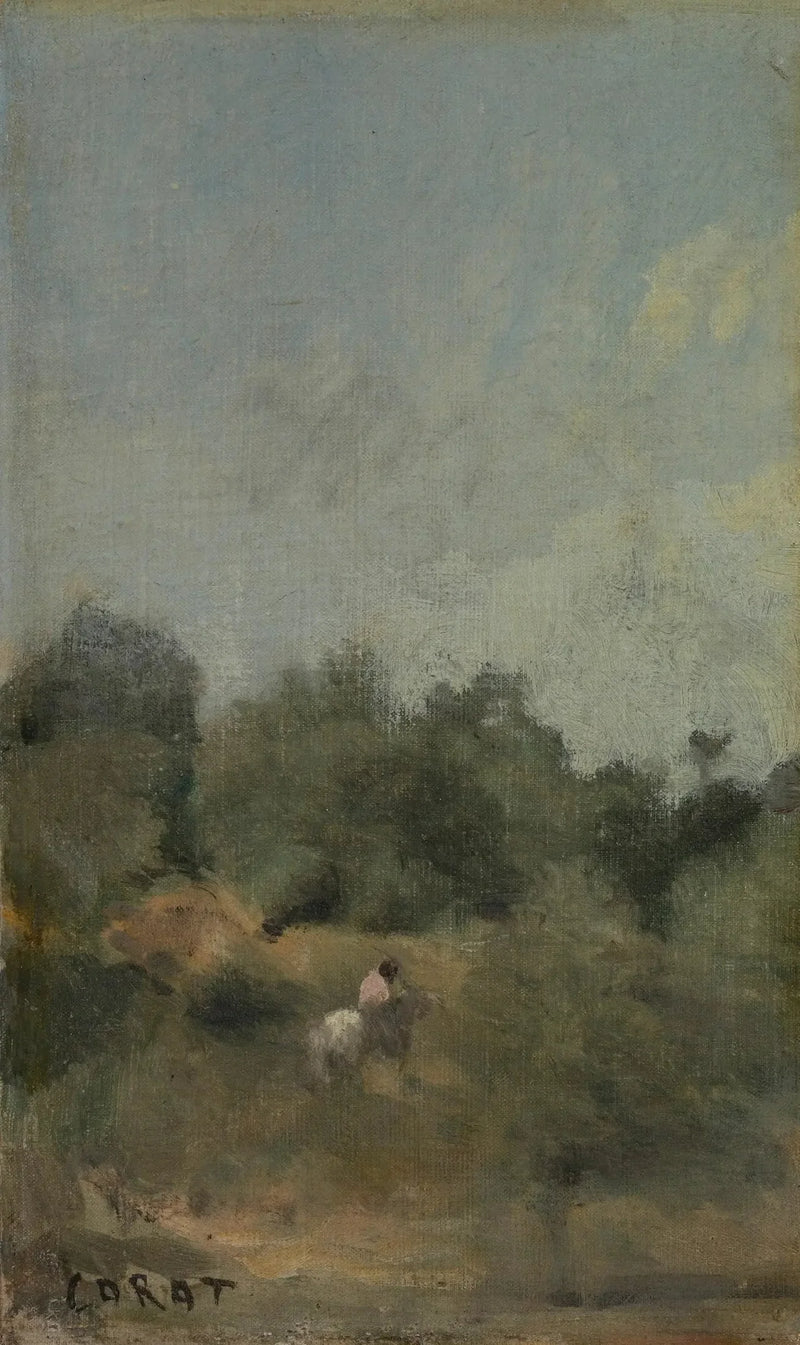 Atlıyla Manzara - Jean-Baptiste Camille Corot
