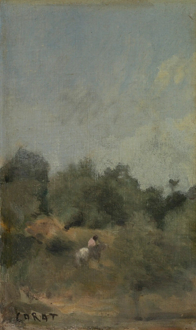 Atlıyla Manzara - Jean-Baptiste Camille Corot