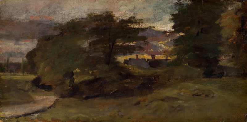 Manzara ve kulübeler - John Constable