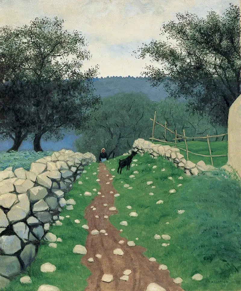 Vahşi Doğa Manzarası ve Keçi, Vence - Félix Vallotton