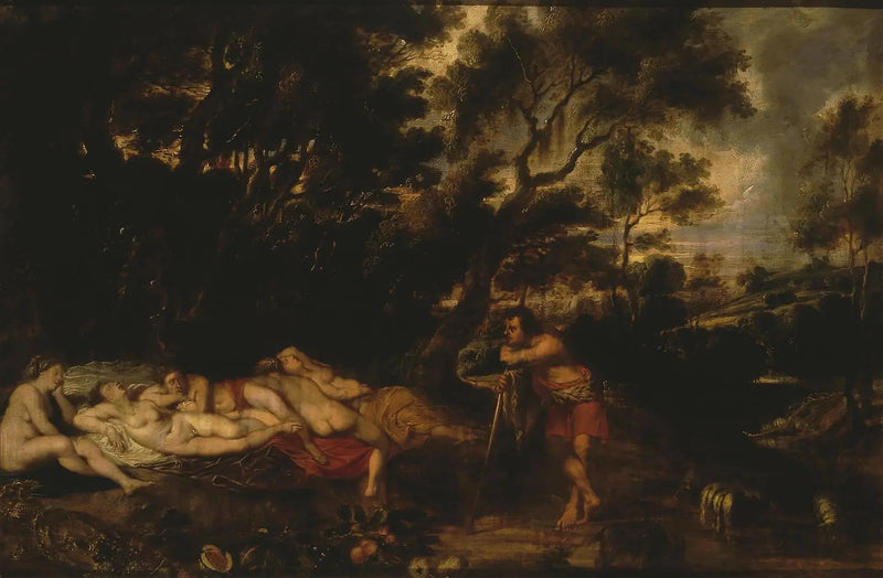 Cymon ve Iphigénie ile Manzara - Peter Paul Rubens