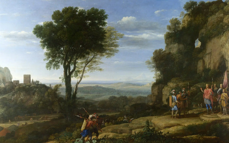 Adullam Mağarası'nda Davut ile Peyzaj - Claude Lorrain