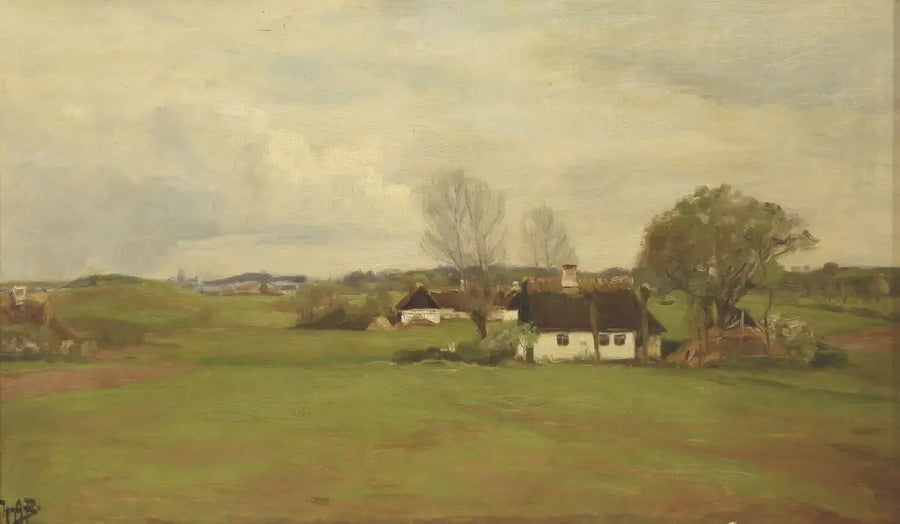 Manzara ve Evler - H. A. Brendekilde