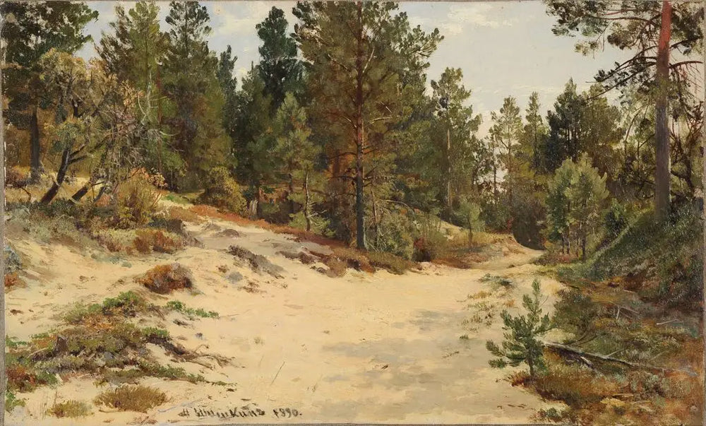 Paysage avec des pins - Ivan Chichkine - Alpha Reproduction