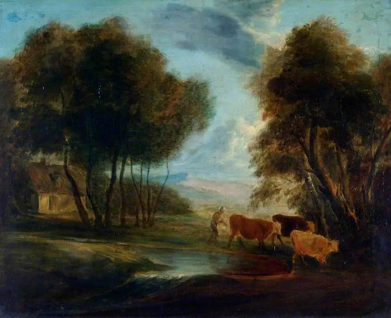 Manzara ve inekler - Thomas Gainsborough