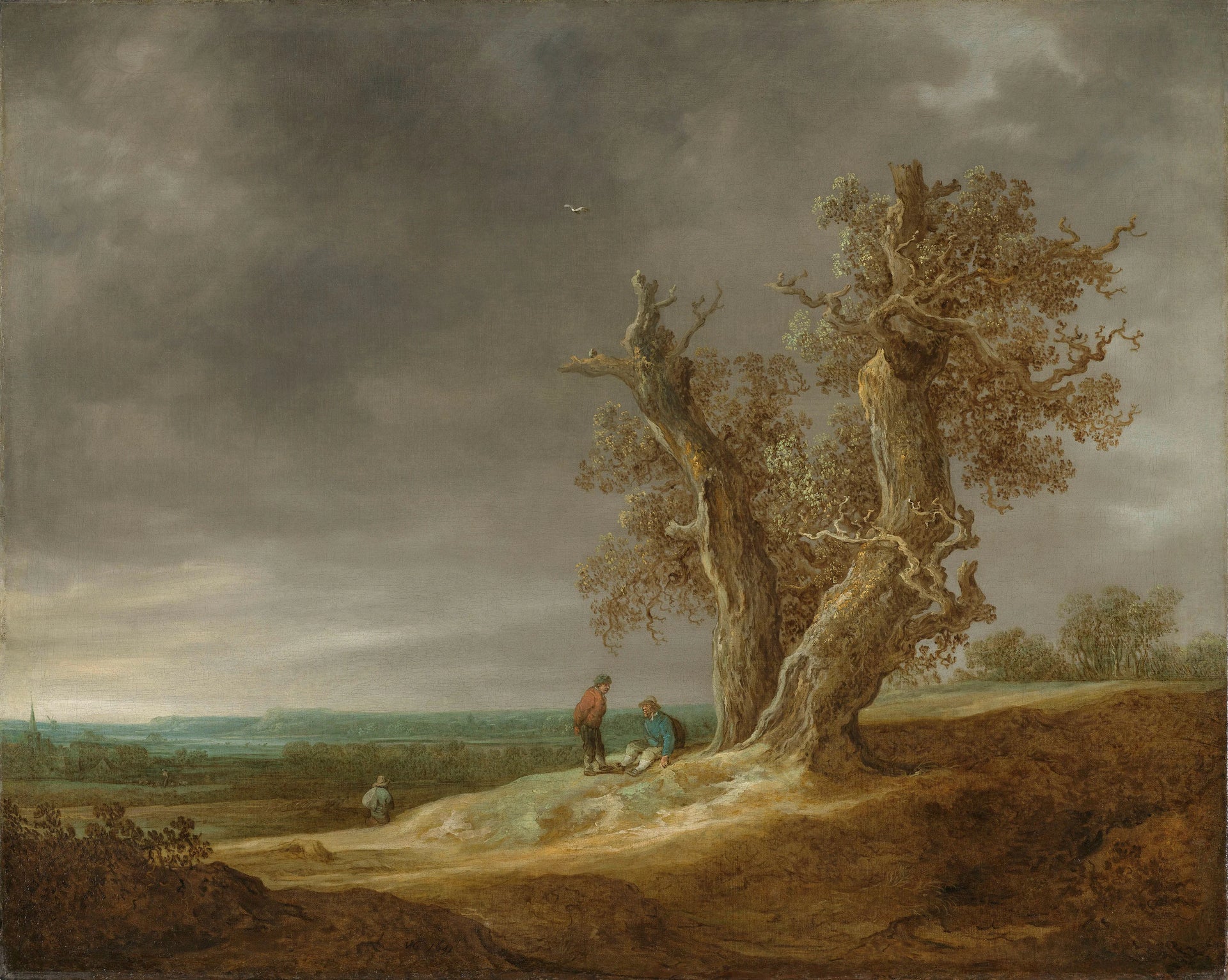 Paysage avec deux chênes - Jan van Goyen