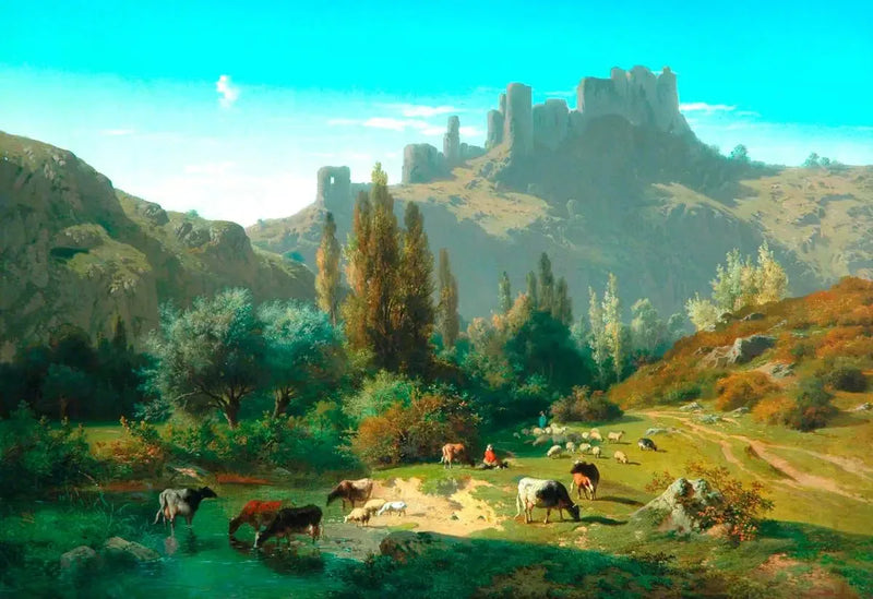 Hayvanatlı Manzara - Rosa Bonheur