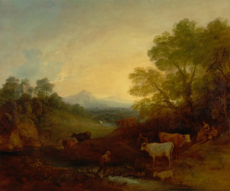 Hayvanatlı Manzara - Thomas Gainsborough