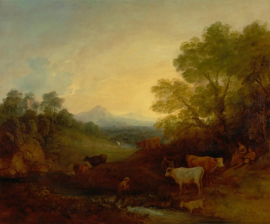 Hayvanatlı Manzara - Thomas Gainsborough