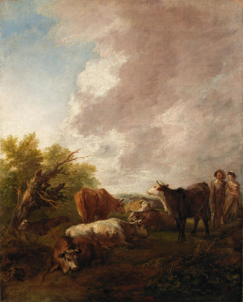 Hayvanatlı Manzara - Thomas Gainsborough