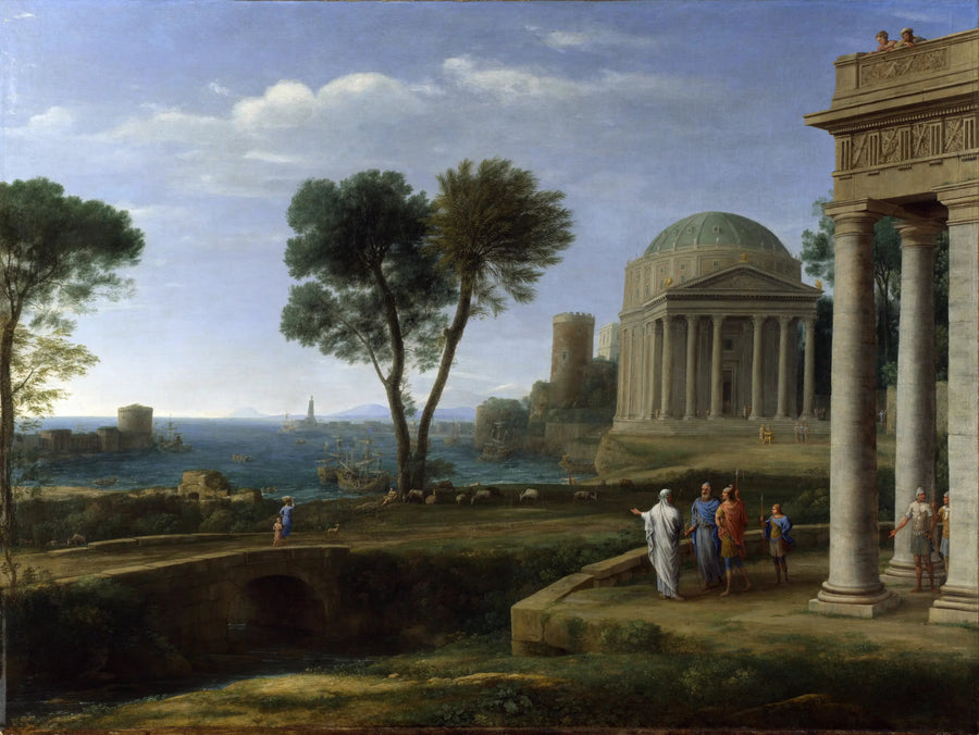 Dünyada Enée ile Delo Manzarası - Claude Lorrain