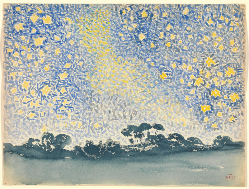 Yıldızlı Manzara - Henri-Edmond Cross