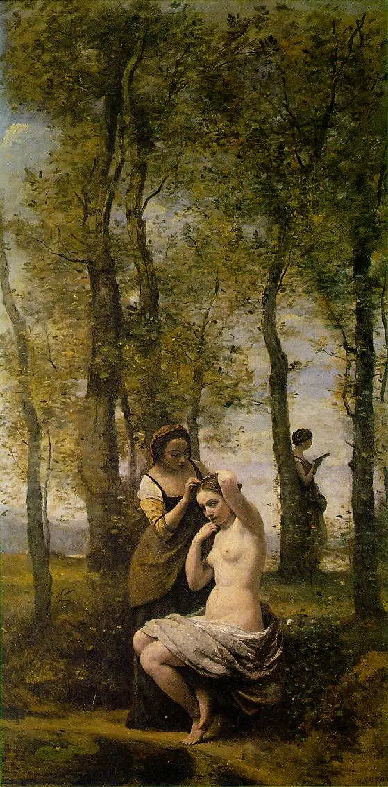 Figürlerle Manzara - Jean-Baptiste Camille Corot
