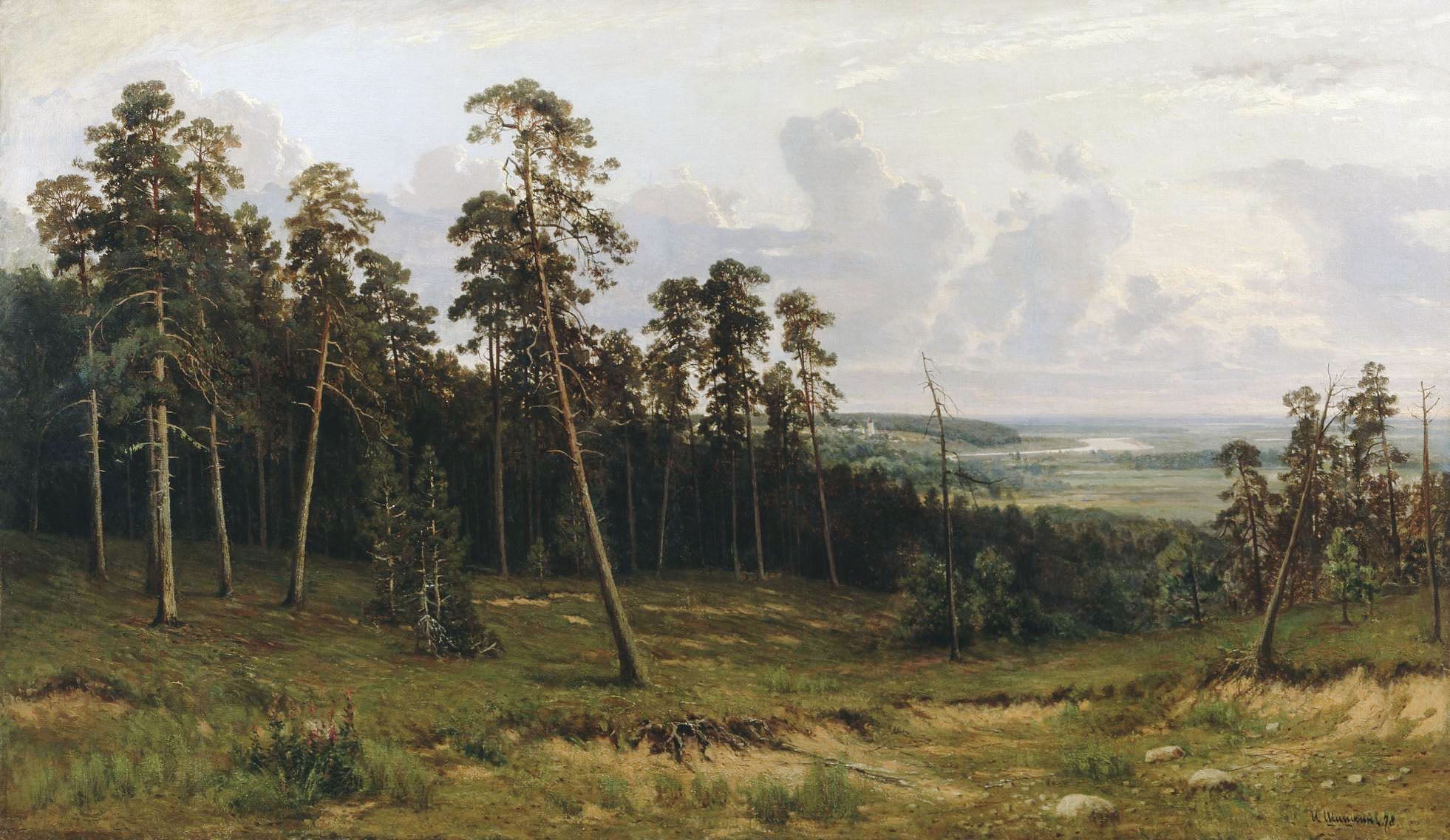 Paysage avec forêt - Ivan Chichkine
