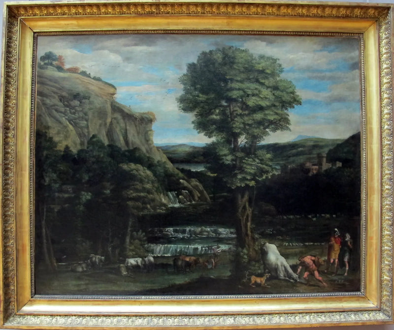 Hercules'in Acheloüs ile savaşırken tasviri - Domenichino