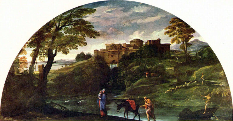 Mısır'da Firar ile Manzara - Annibale Carracci