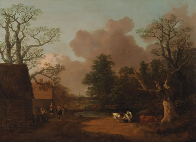 Çiftçi Kadınıyla Manzara - Thomas Gainsborough