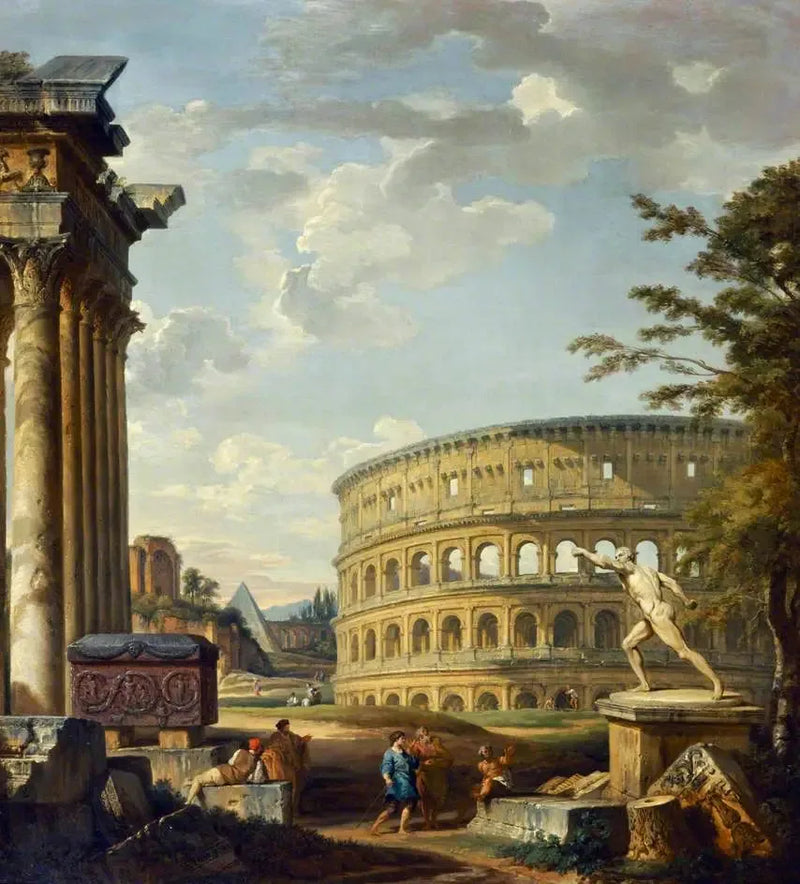 Colosseum ile Manzara - Giovanni Paolo Panini
