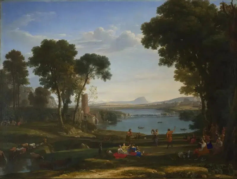 İsak ve Rebecca'nın Evliliğiyle Manzara - Claude Lorrain