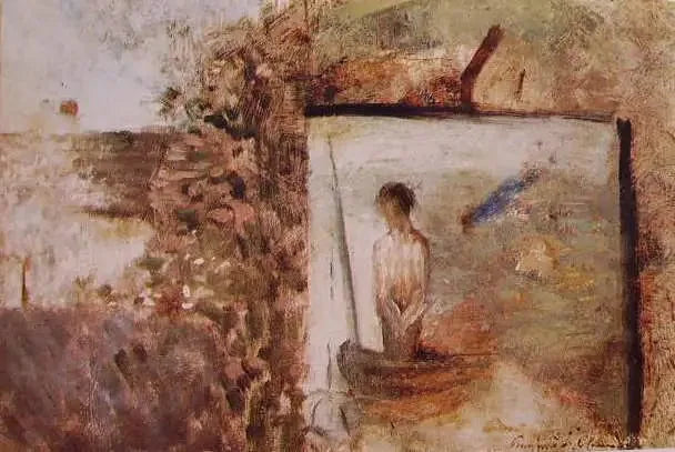 Puvis de Chavannes'ın ''Fakir Balıkçı'' ile Manzara - Georges Seurat