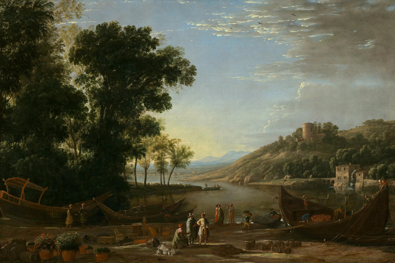 Ticaretçilerle Manzara - Claude Lorrain