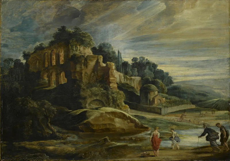 Palatin Dağı'nın Harabeleriyle Manzara - Peter Paul Rubens