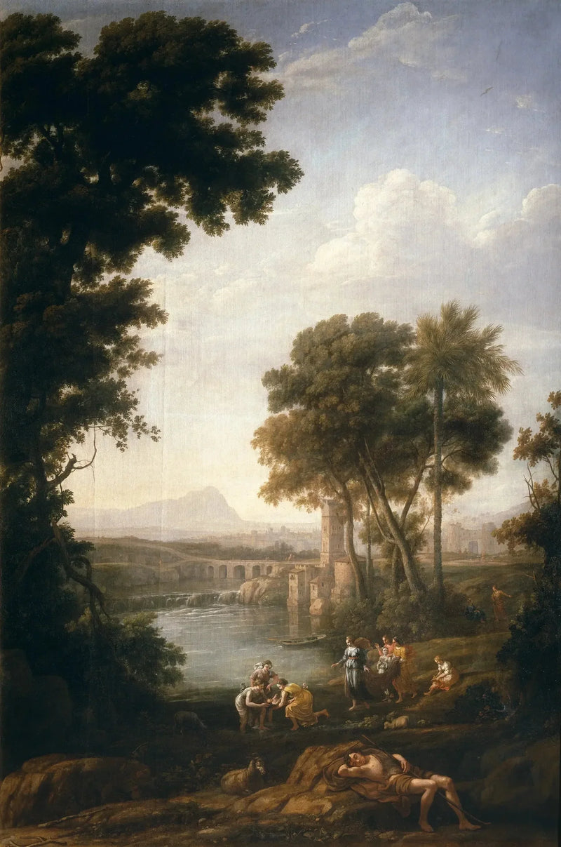 Nil Nehri'nden Kurtarılmış Musa ile Manzara - Claude Lorrain