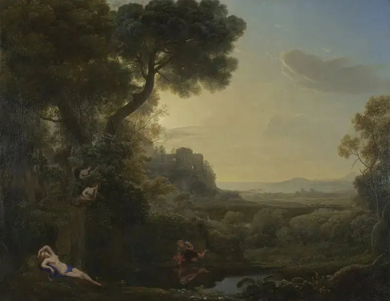 Narciss ve Eko ile Manzara - Claude Lorrain