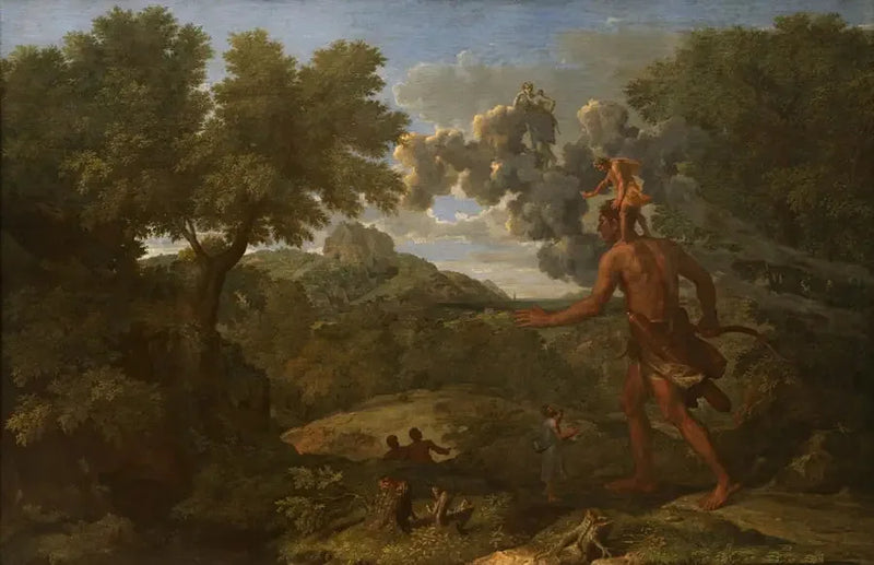 Orion Kör Arayan Güneşi ile Manzara - Nicolas Poussin
