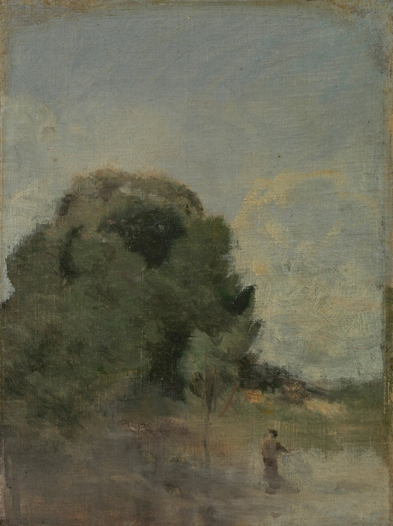 Balıkçıyla Manzara - Jean-Baptiste Camille Corot