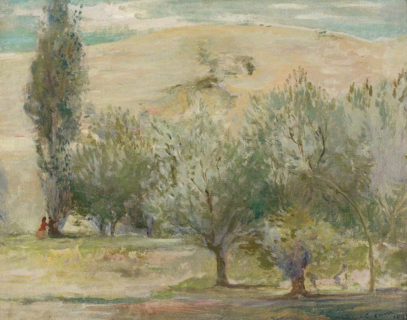 Manzara ve figürler - Charles Conder