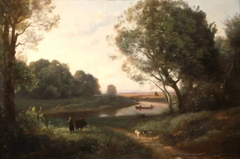 Figürlü Manzara - Jean-Baptiste Camille Corot