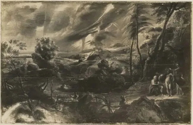 Philémon ve Baucis ile Manzara - Peter Paul Rubens