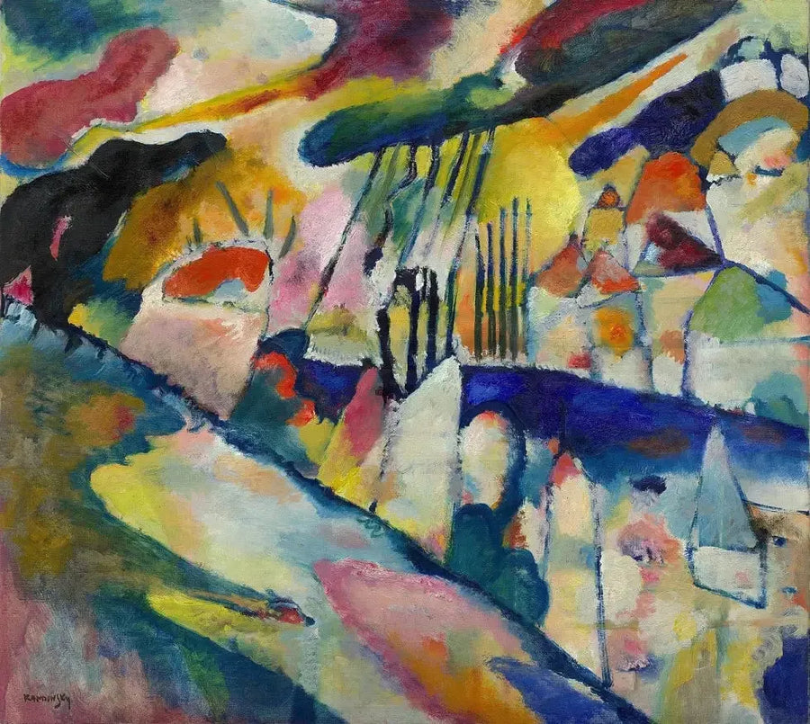 Yağmurlu Manzara - Vassily Kandinsky