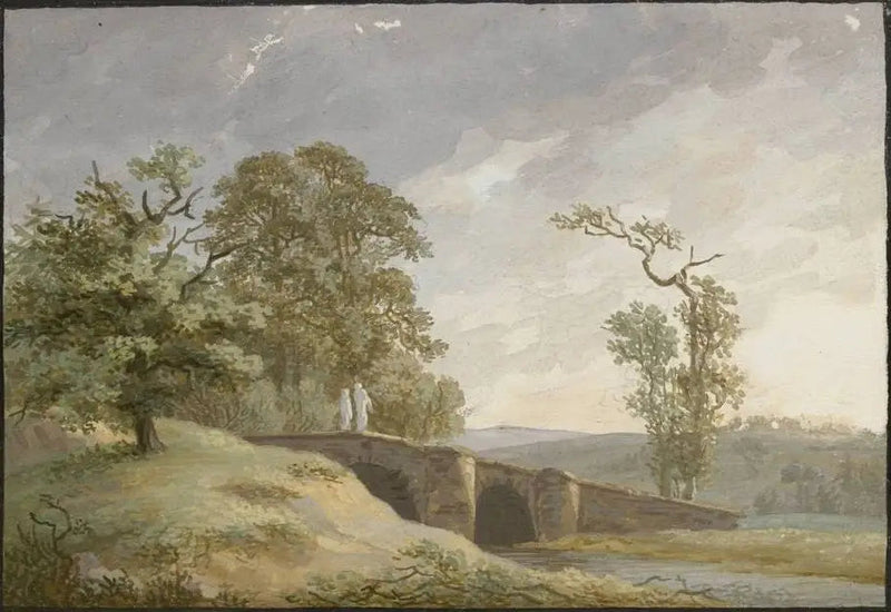Köprü ile Manzara - Caspar David Friedrich
