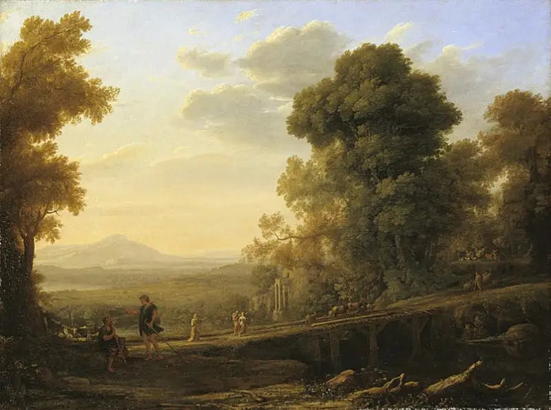 Rebecca'nın Babasından Veda Ettiği Manzara - Claude Lorrain