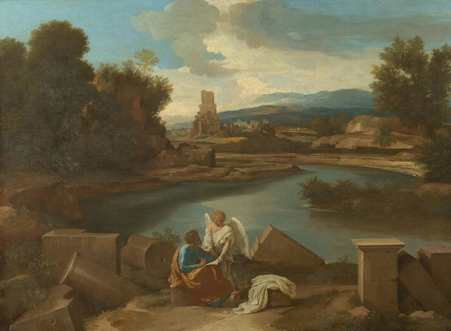 Saint Matthieu ile Manzara - Nicolas Poussin