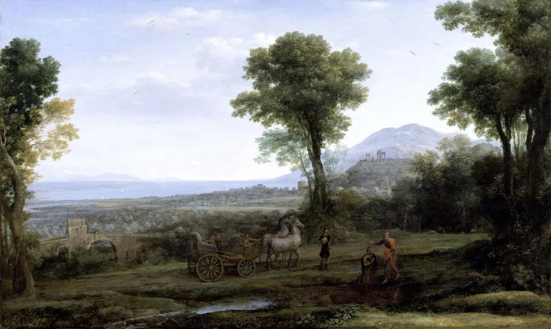 Saint Philippe'nin eunuch'u vaftiz ettiği manzara - Claude Lorrain