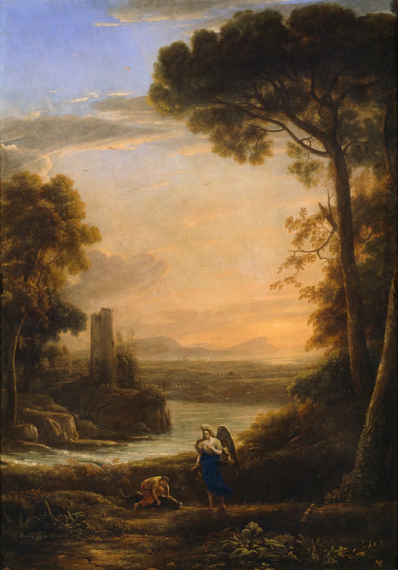 Tobias ve Raphael ile Manzara - Claude Lorrain