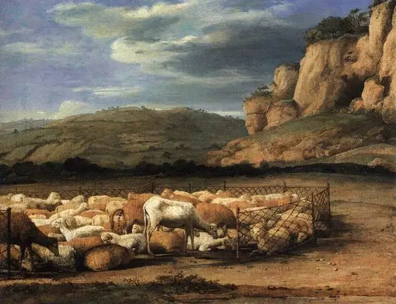 Manzara ve sürü - Claude Lorrain