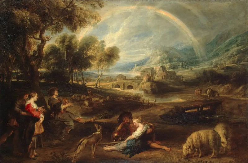 Gökkuşağı ile Manzara - Peter Paul Rubens