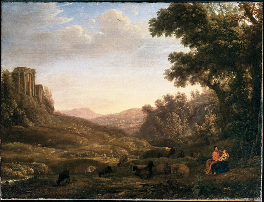 Çoban ve Çobaniçin Manzara - Claude Lorrain
