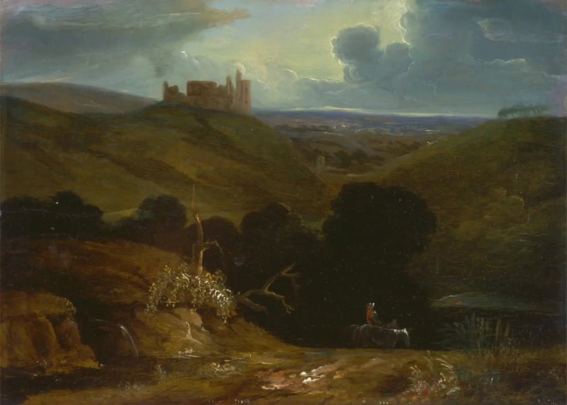 Bir Şatoyla Manzara - John Martin