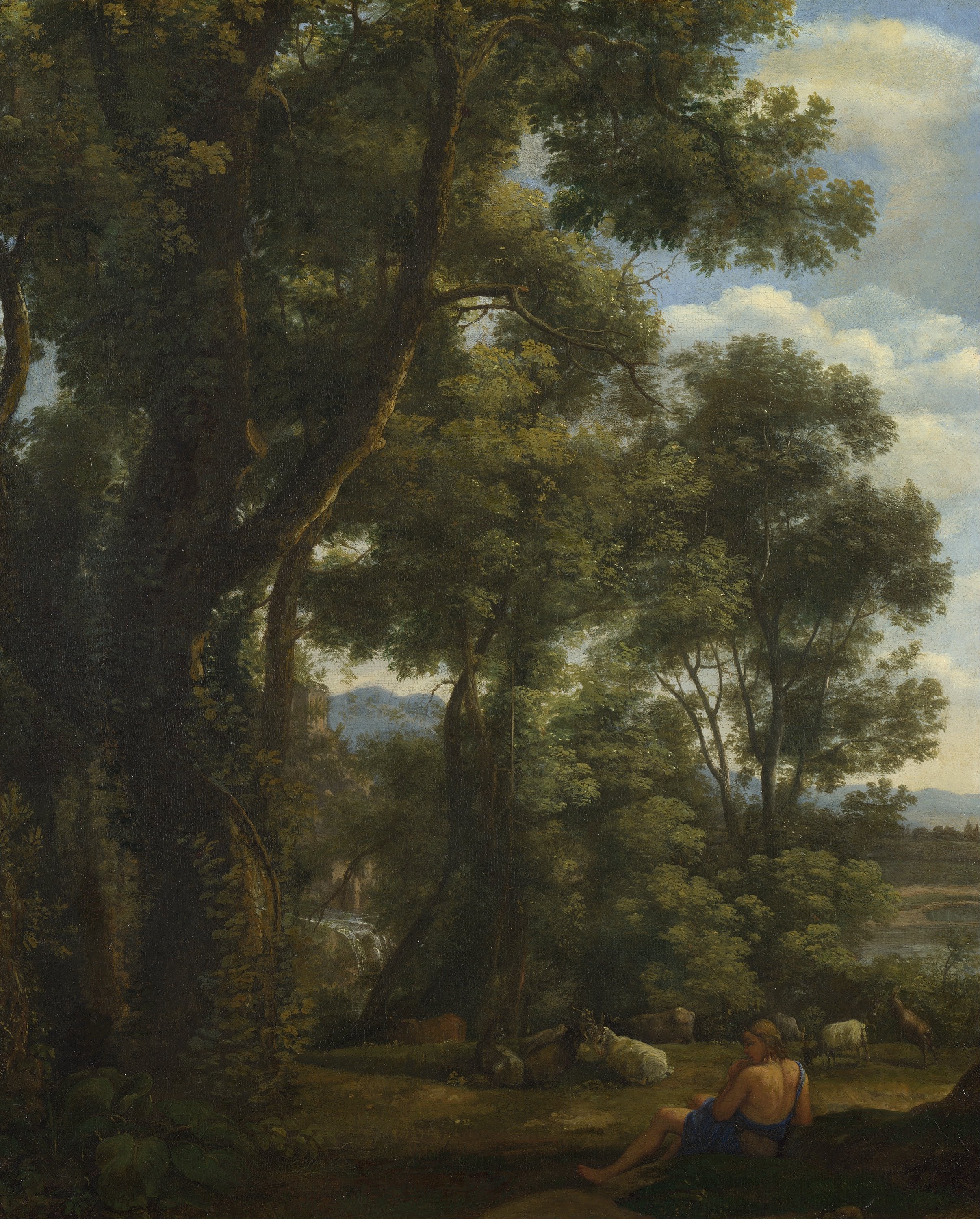 Paysage avec un chevrier et des chèvres - Claude Lorrain