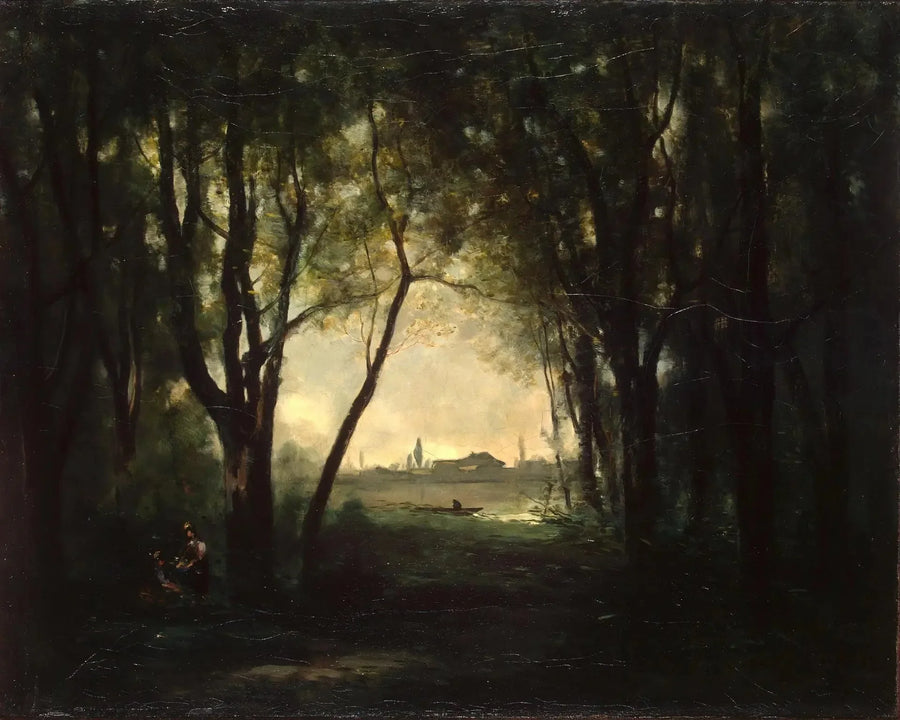 Göl Manzarası - Jean-Baptiste Camille Corot