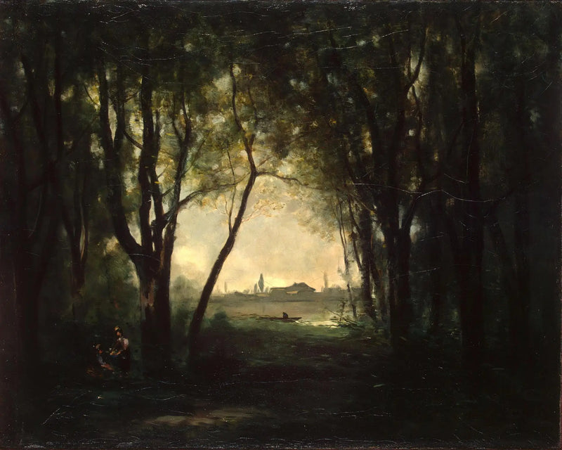 Göl Manzarası - Jean-Baptiste Camille Corot