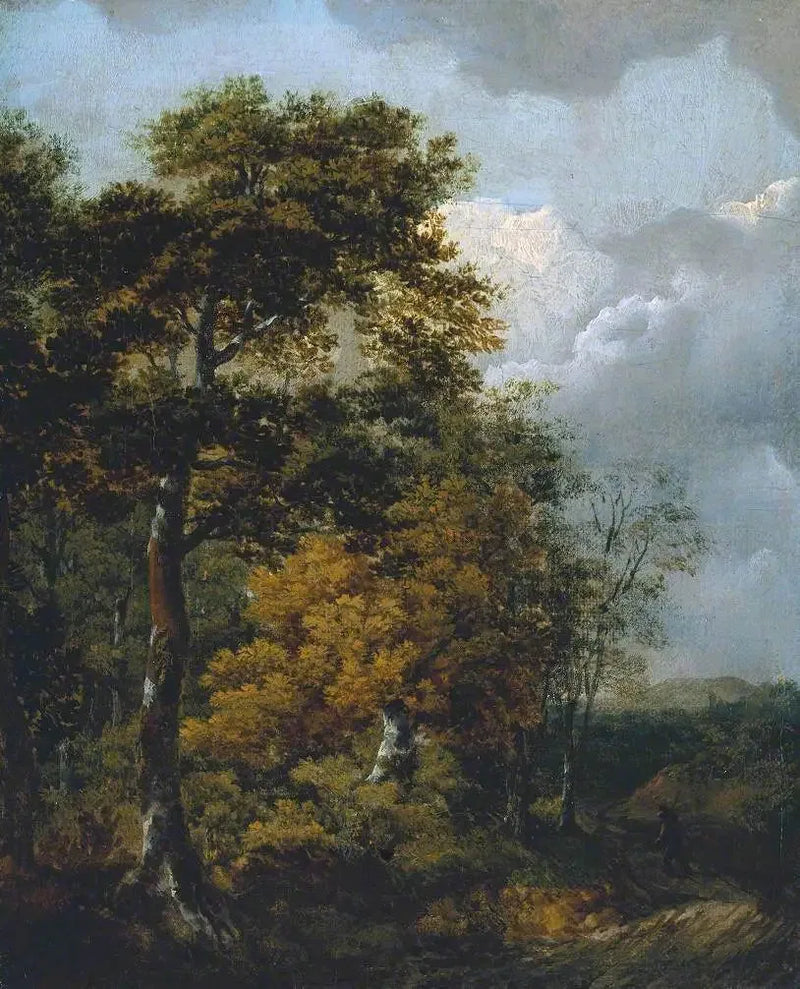 Bir Yoldaki Çiftçi ile Manzara - Thomas Gainsborough