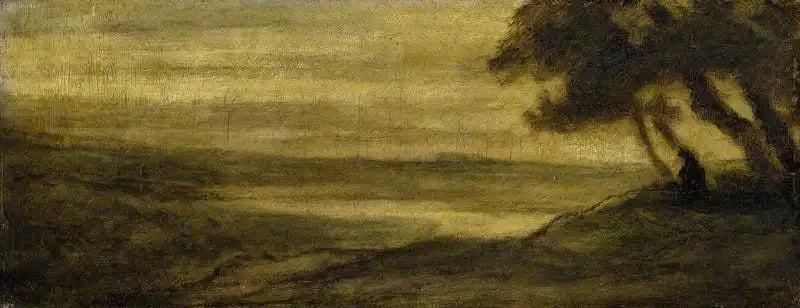 Manzara ve Bir Figür - Honoré Daumier