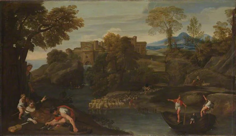 Kale Şehri Manzarası - Domenichino